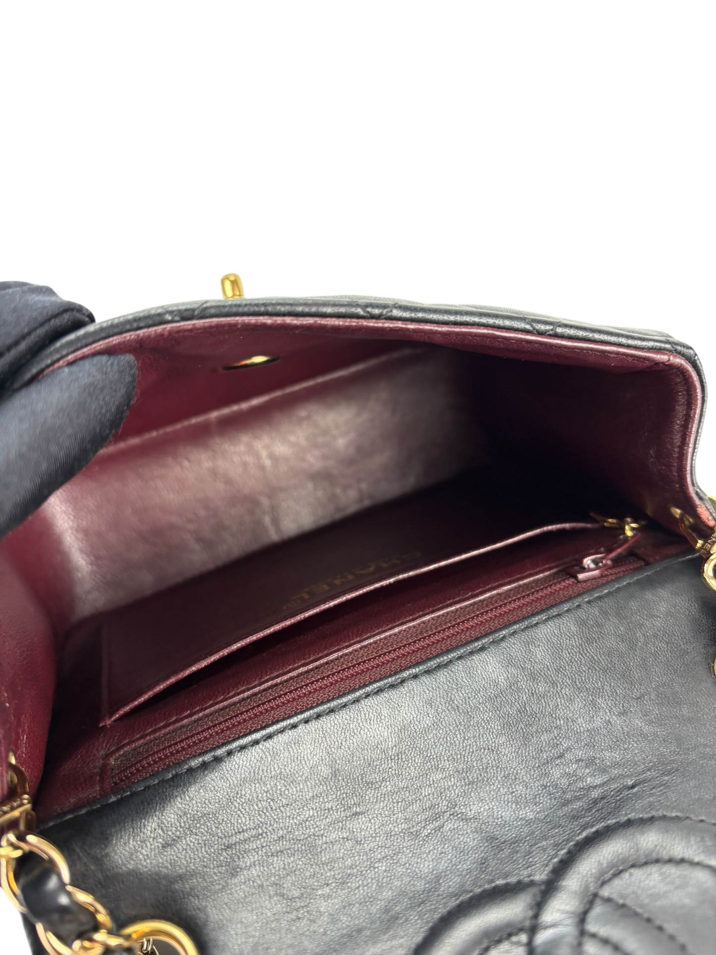 CHANEL - Black Lambskin Square 17 Shoulder Bag