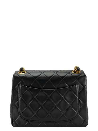 CHANEL - Black Lambskin Square 17 Shoulder Bag