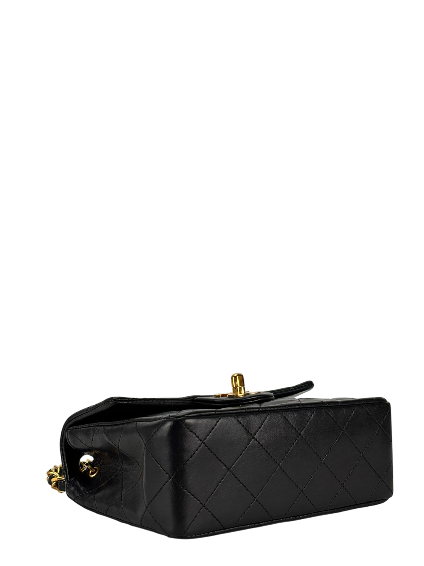 CHANEL - Black Lambskin Square 17 Shoulder Bag