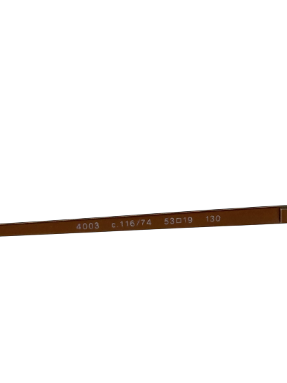 CHANEL - Orange Rectangular Tinted Rimless Sunglasses