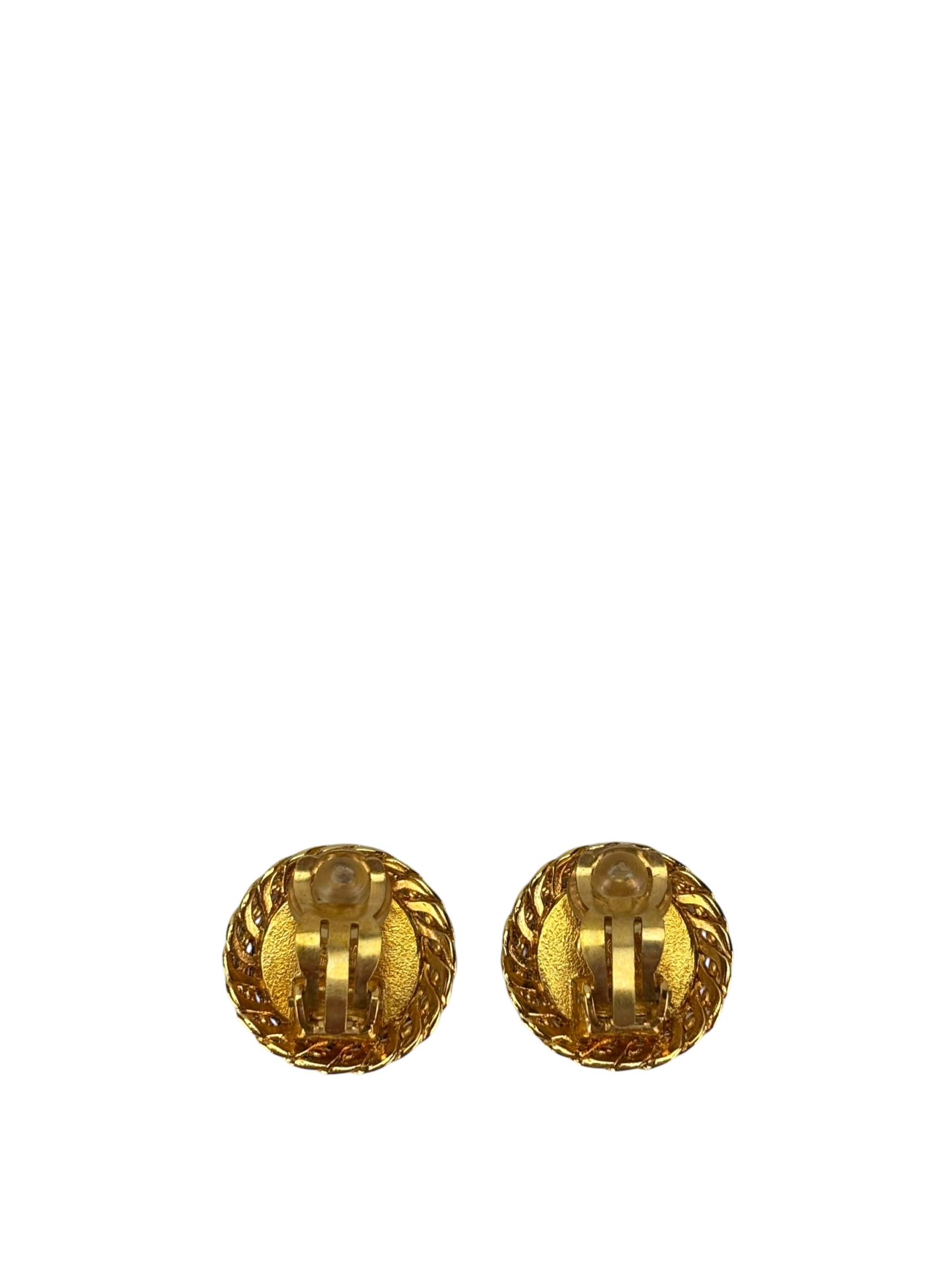 CHANEL - 96A Gold Coco Mark Earrings