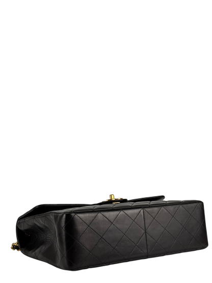 CHANEL - Black Lambskin Jumbo Flap Bag 30