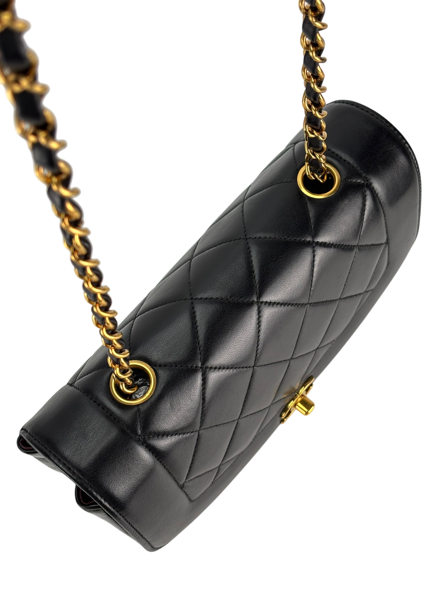 CHANEL - Diana Matrasse Classic Flap Bag Black Lambskin