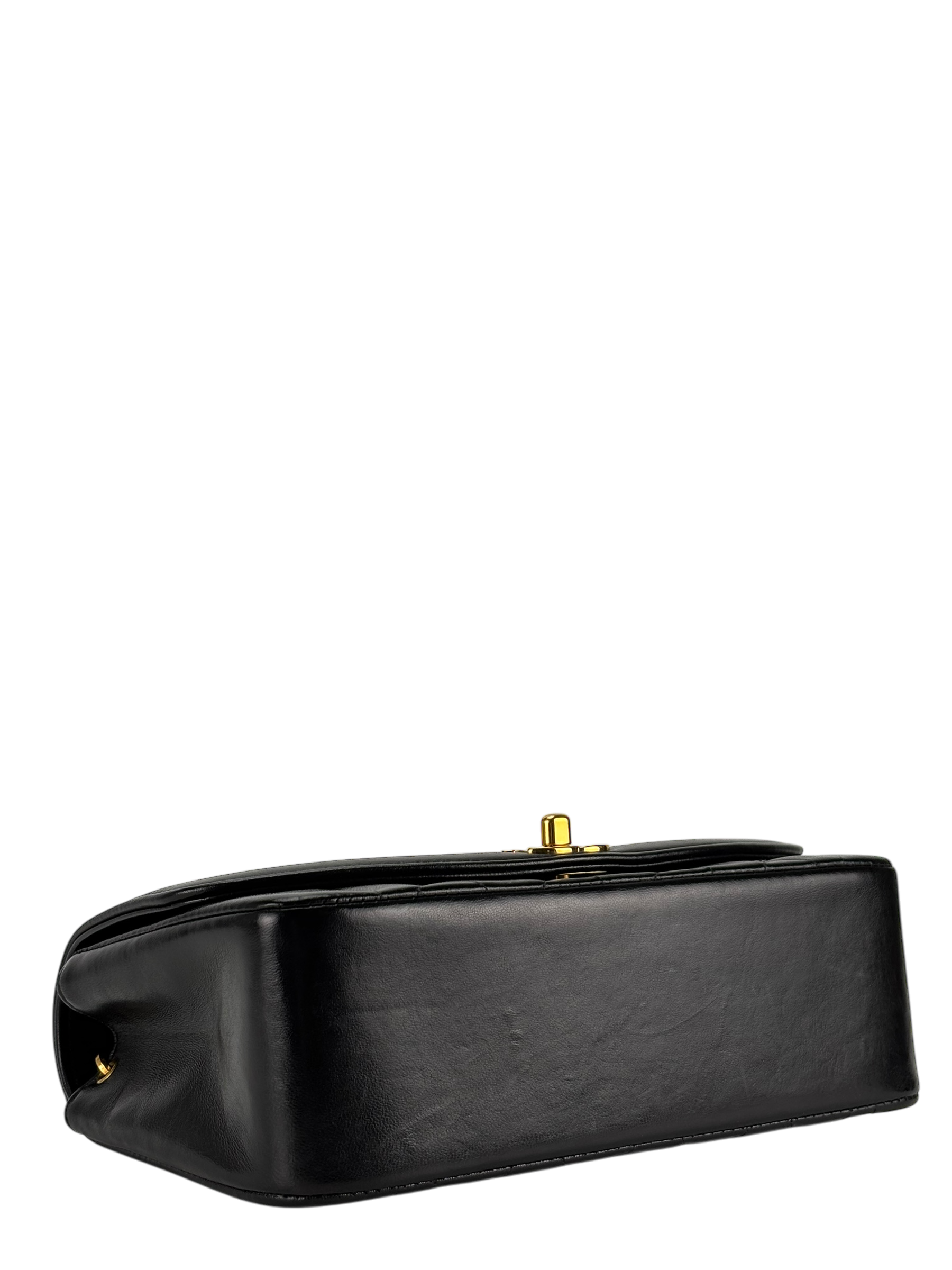CHANEL - Diana Matrasse Classic Flap Bag Black Lambskin