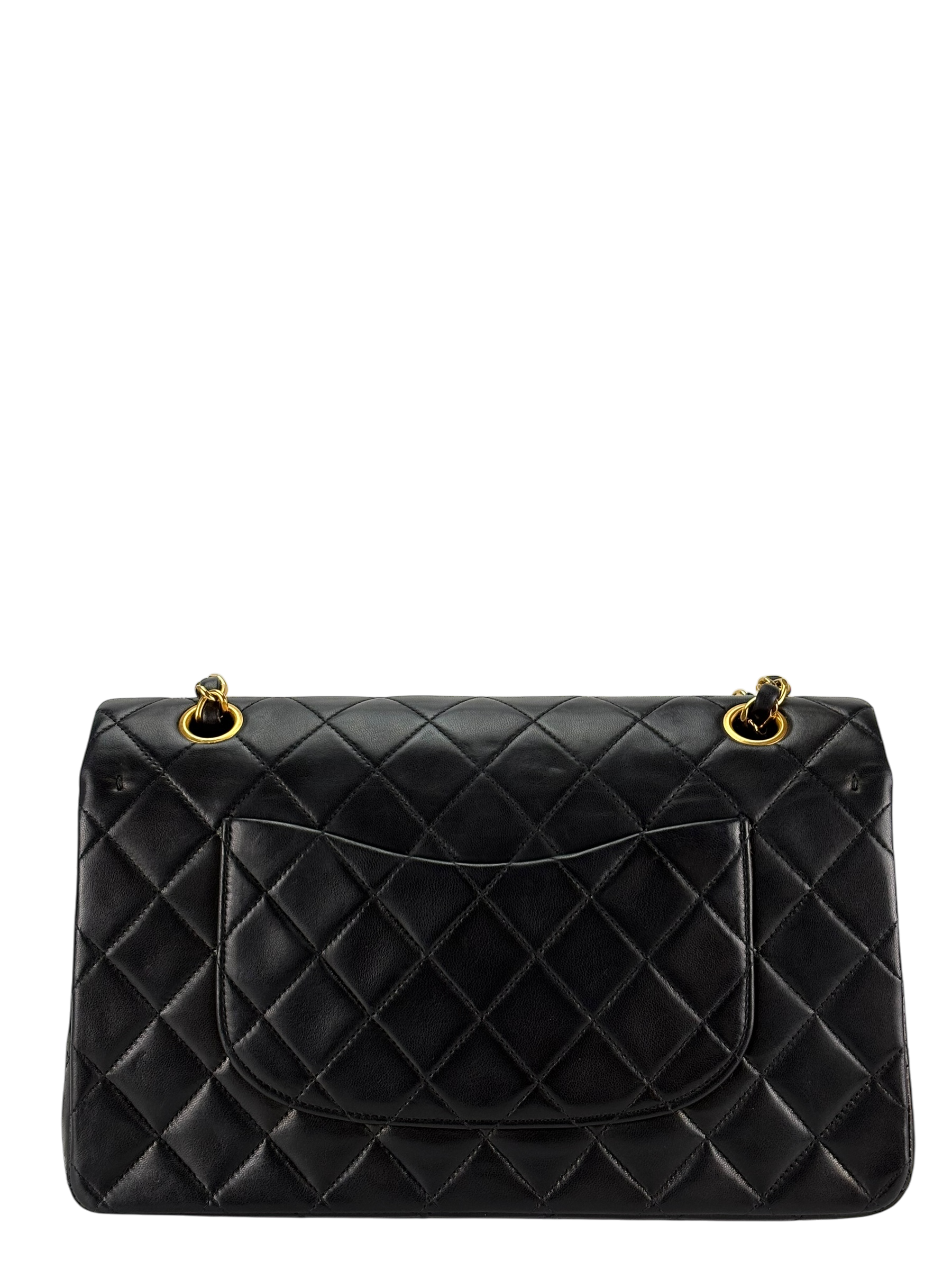 CHANEL - Medium Classic Double Flap Bag Black Caviar Gold Hardware (CF25) 