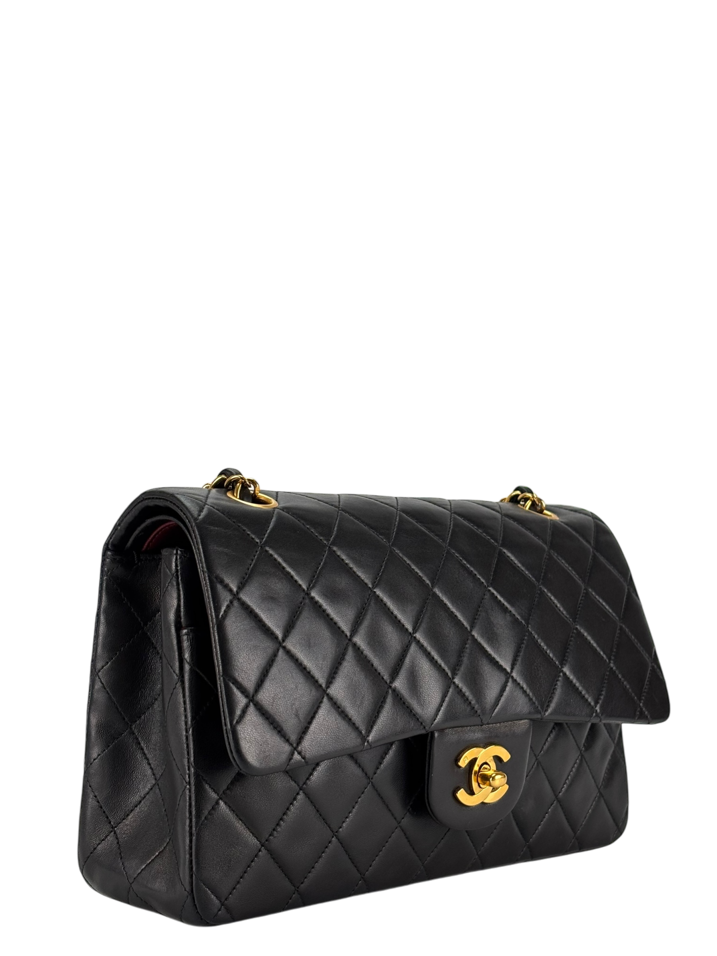 CHANEL - Medium Classic Double Flap Bag Black Caviar Gold Hardware (CF25)