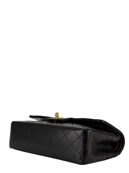 CHANEL - Medium Classic Double Flap Bag Black Caviar Gold Hardware (CF25) 