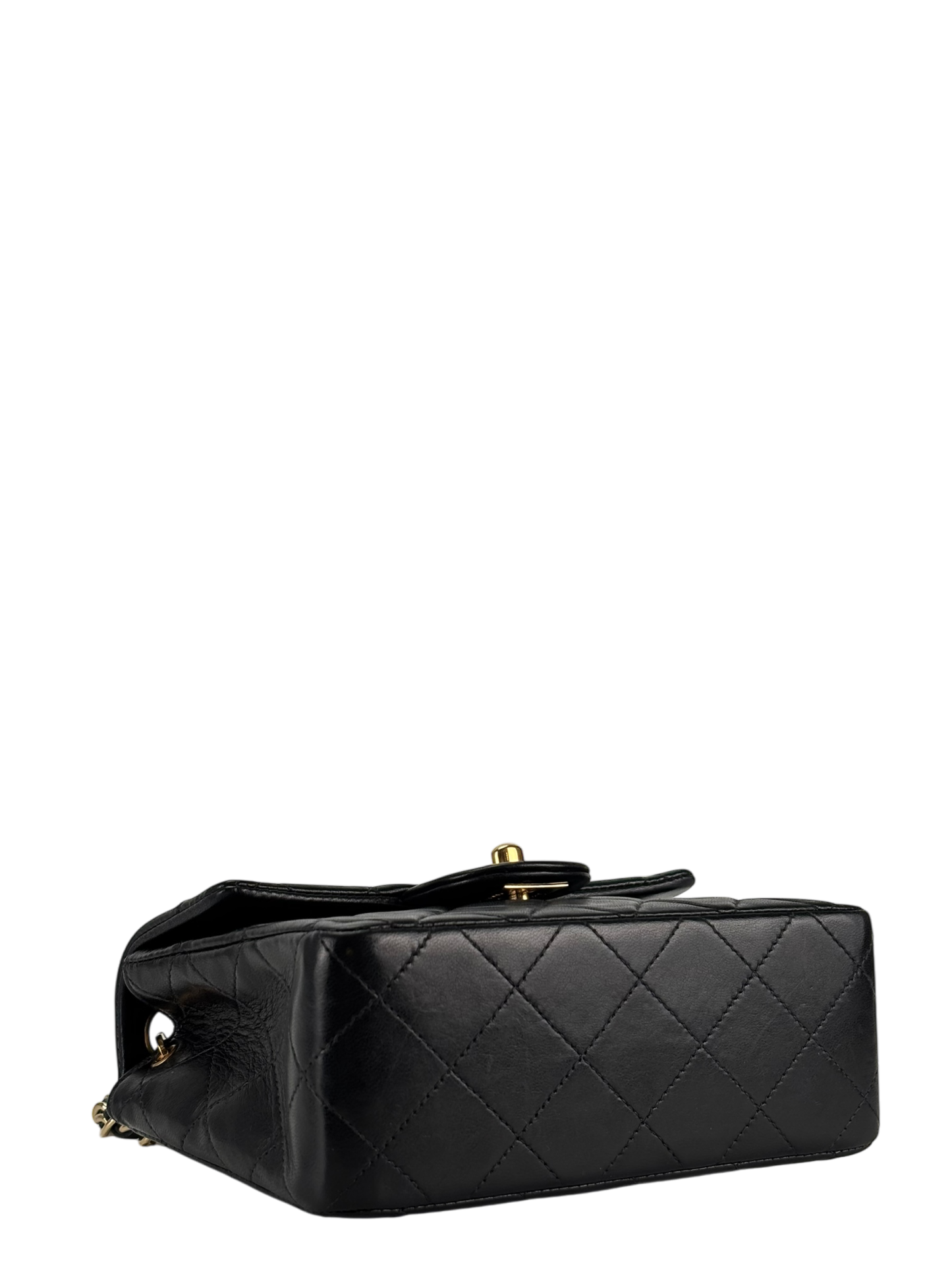 CHANEL - Black Lambskin Square 17 Shoulder Bag