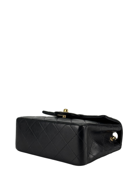 CHANEL - Black Lambskin Square 17 Shoulder Bag