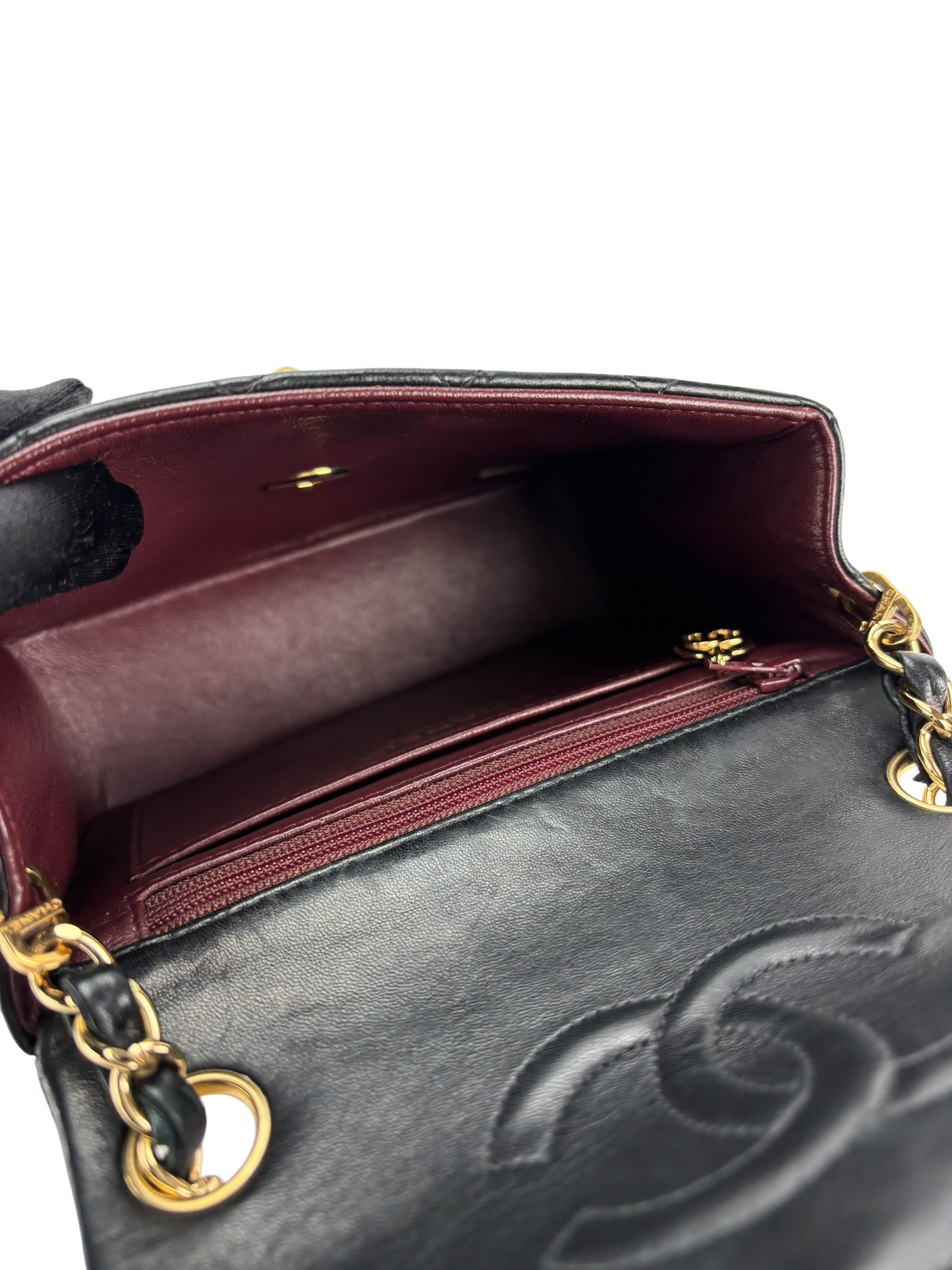 CHANEL - Black Lambskin Square 17 Shoulder Bag