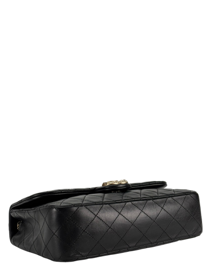 CHANEL - Black Lambskin Matelasse Westminster Chain Shoulder Bag
