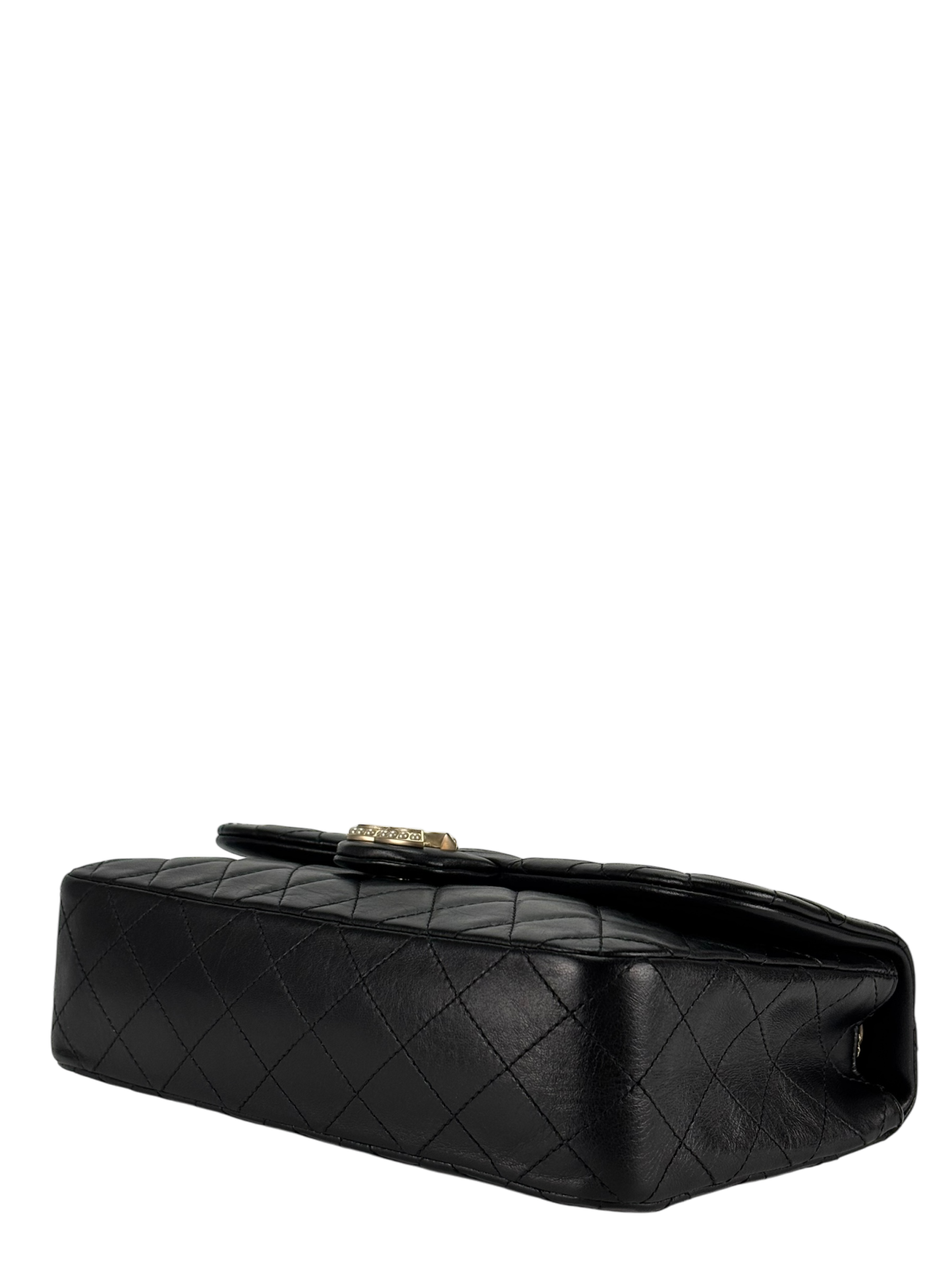 CHANEL - Black Lambskin Matelasse Westminster Chain Shoulder Bag