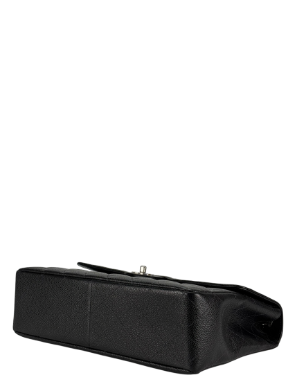 CHANEL - Black Caviar Jumbo Flap Bag 30