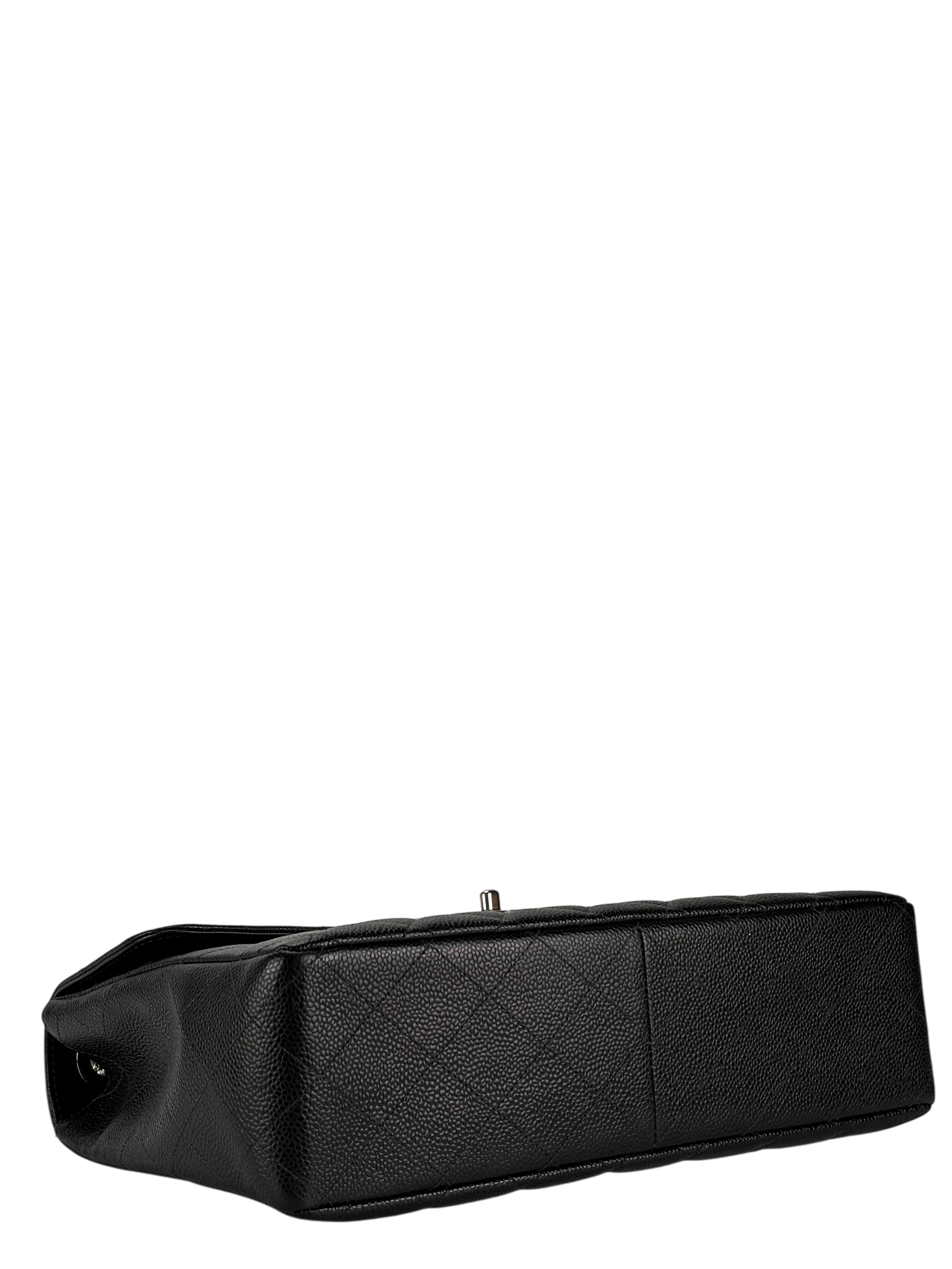 CHANEL - Black Caviar Jumbo Flap Bag 30