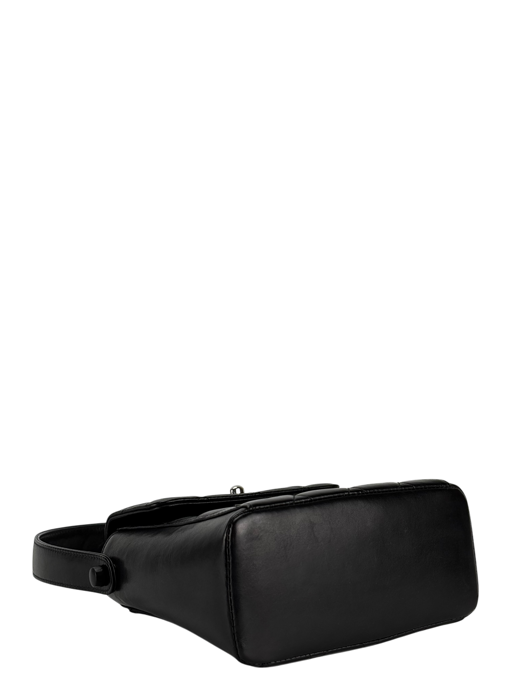 CHANEL - Lambskin Quilted Matelasse Coco Mark Turnlock Handbag