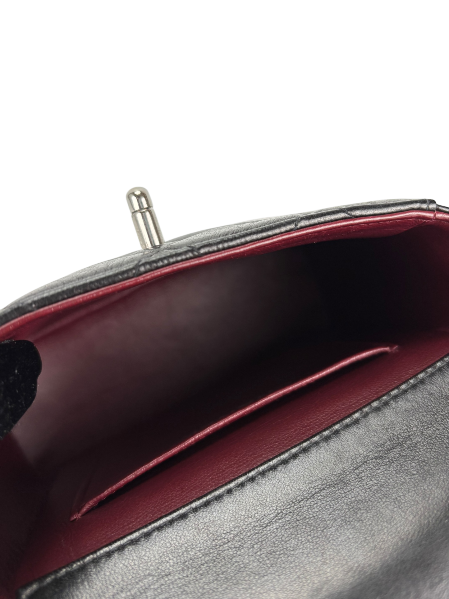 CHANEL - Lambskin Quilted Matelasse Coco Mark Turnlock Handbag