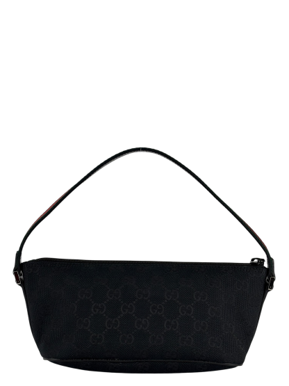GUCCI - Black Ophidia Canvas Accessory Pouch Handbag