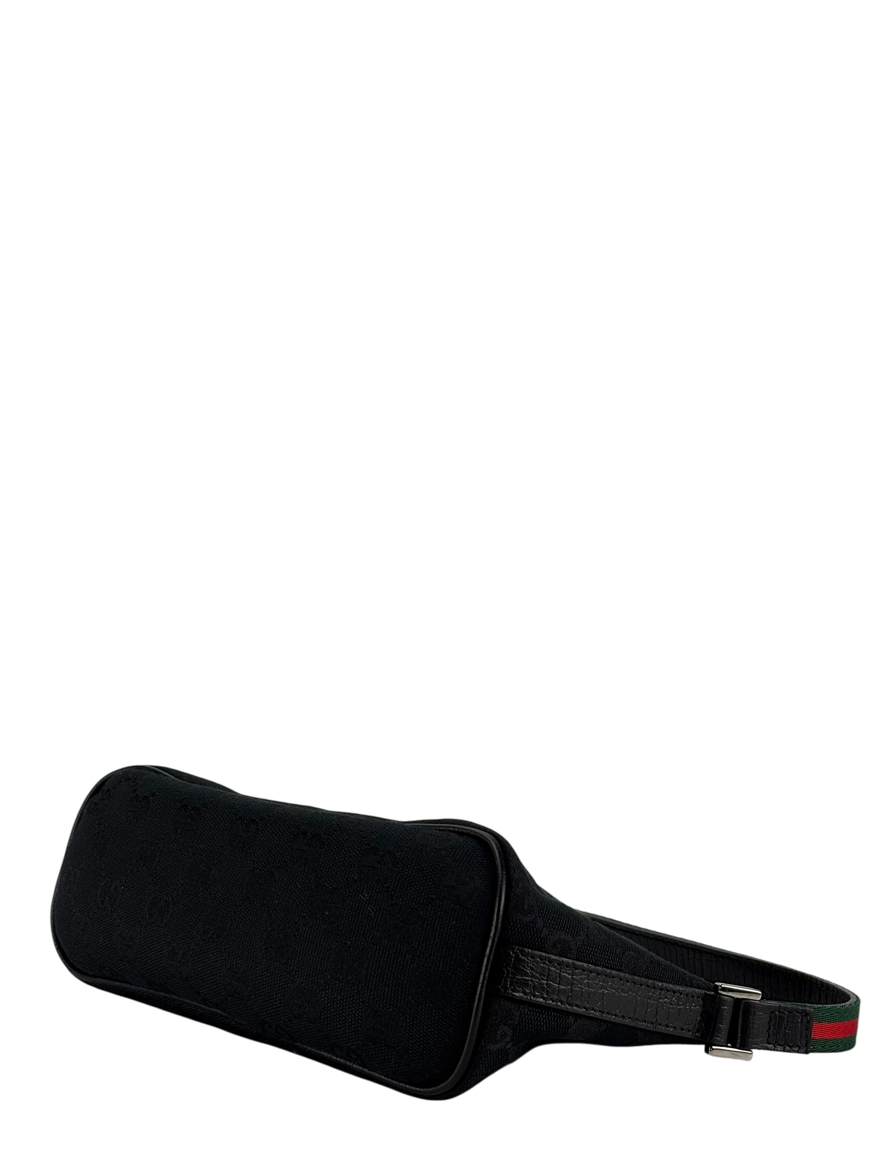GUCCI - Black Ophidia Canvas Accessory Pouch Handbag