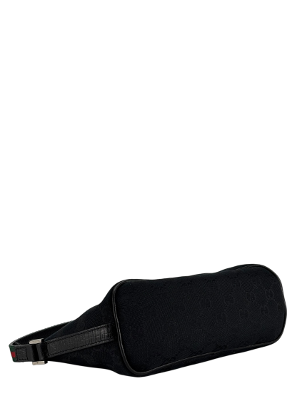 GUCCI - Black Ophidia Canvas Accessory Pouch Handbag