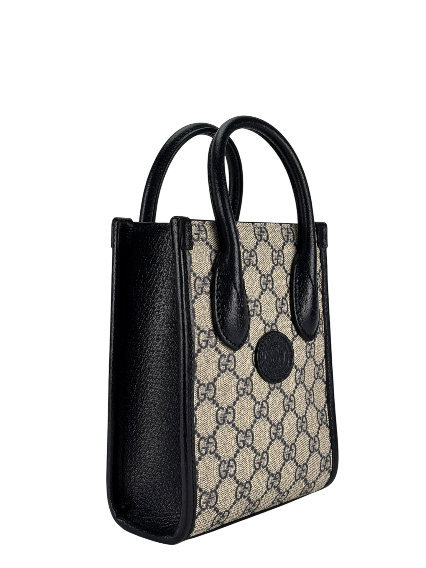 GUCCI - Mini GG Supreme Interlocking Tote Bag