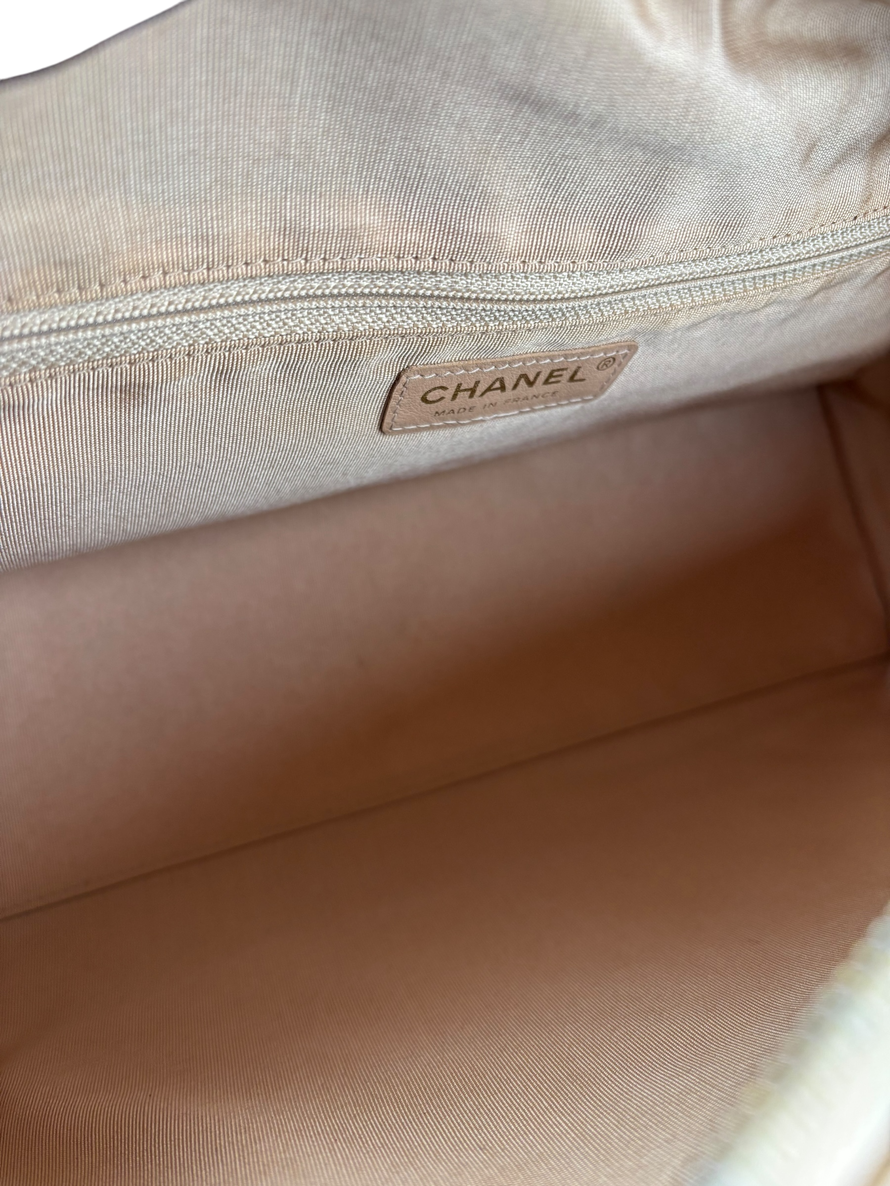 CHANEL - Small Beige Caviar Bowling Hand Bag