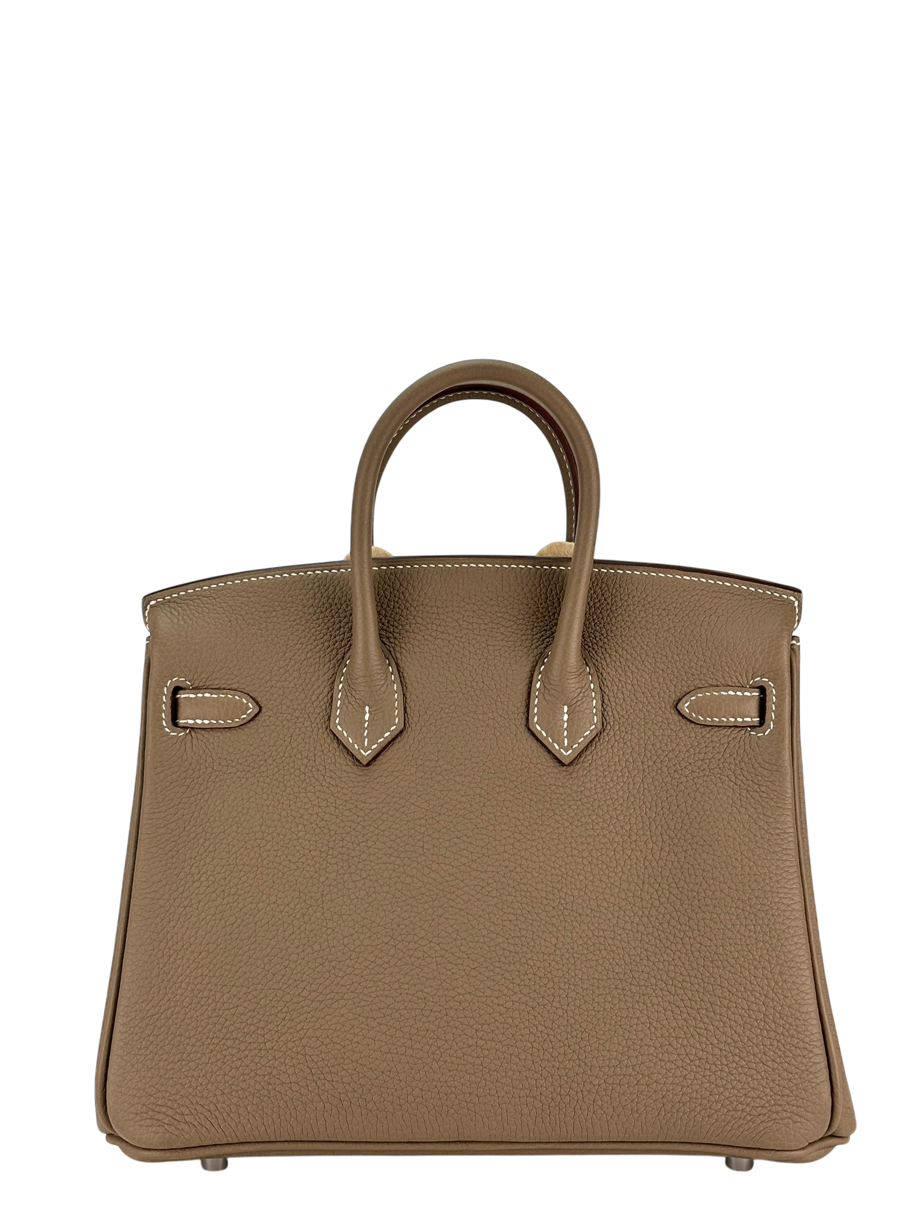 HERMES - Birkin 25 Gold Etoupe Palladium Hardware 