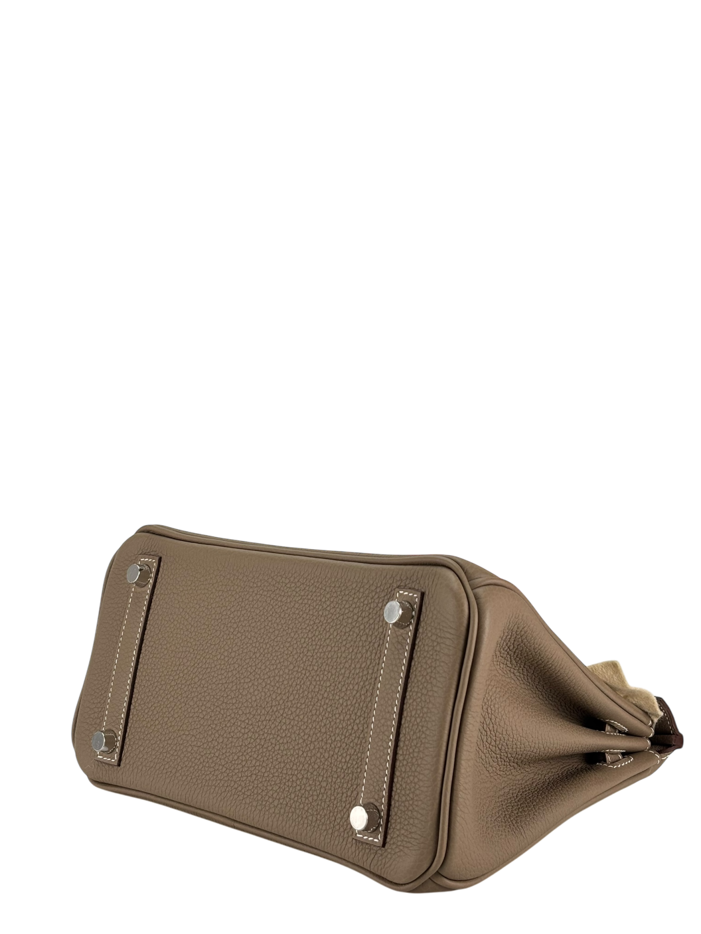 HERMES - Birkin 25 Gold Etoupe Palladium Hardware