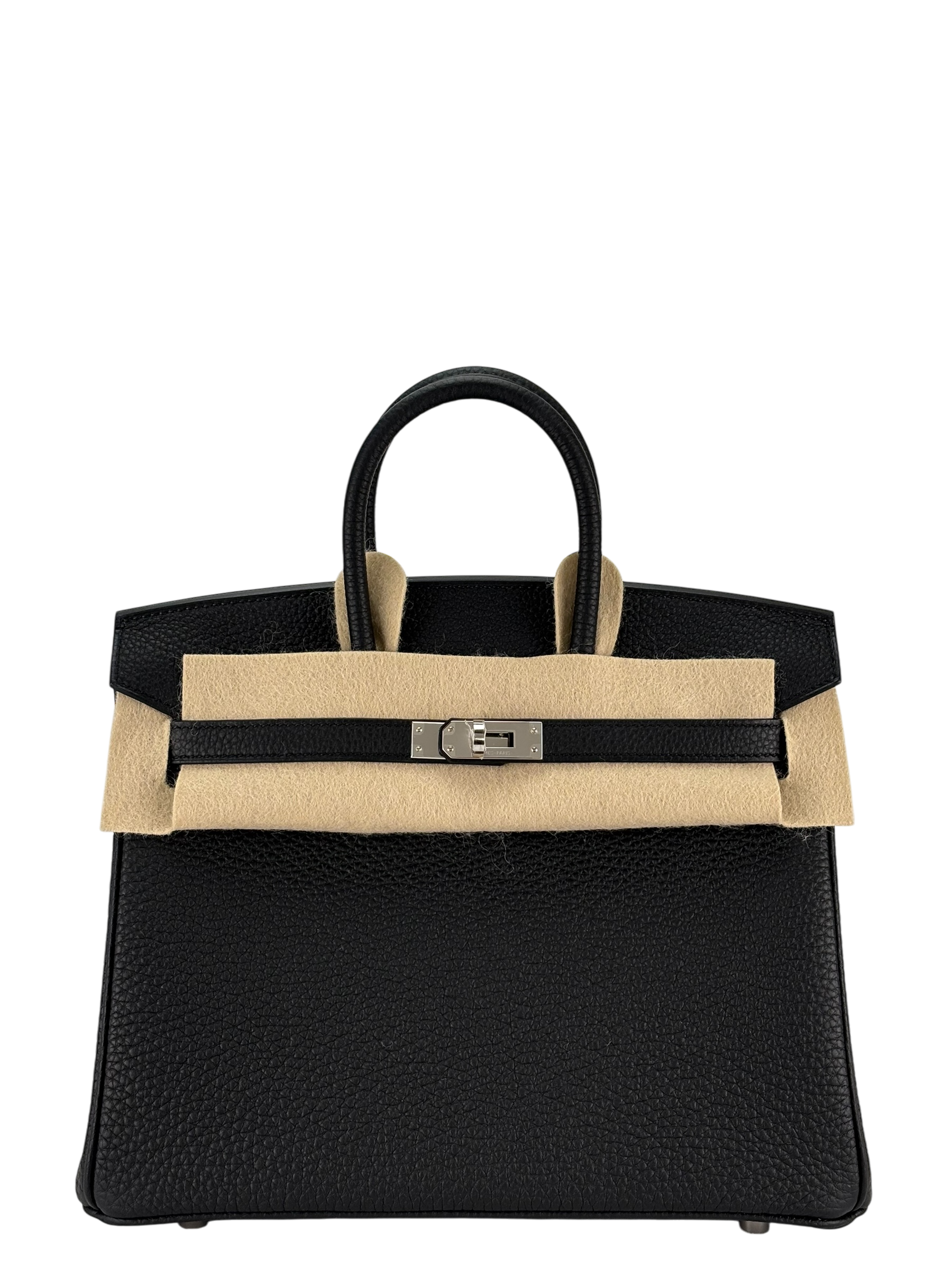 HERMES - Birkin 25 Noir 89 Togo Palladium Hardware
