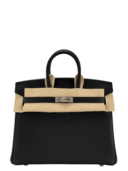 HERMES - Birkin 25 Noir 89 Togo Palladium Hardware