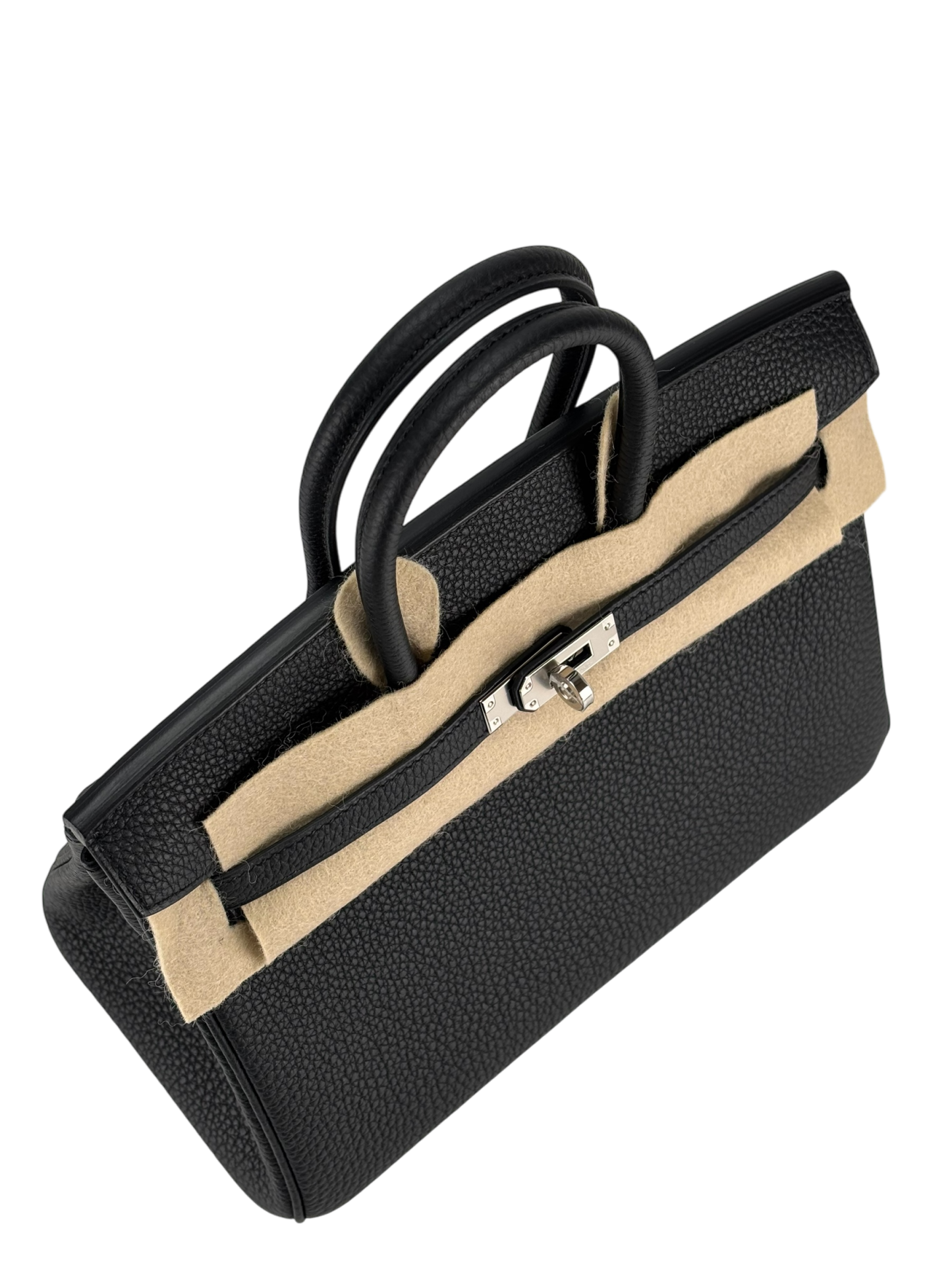 HERMES - Birkin 25 Noir 89 Togo Palladium Hardware