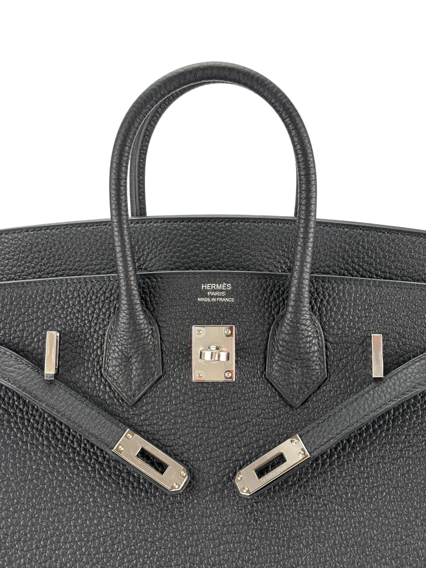 HERMES - Birkin 25 Noir 89 Togo Palladium Hardware