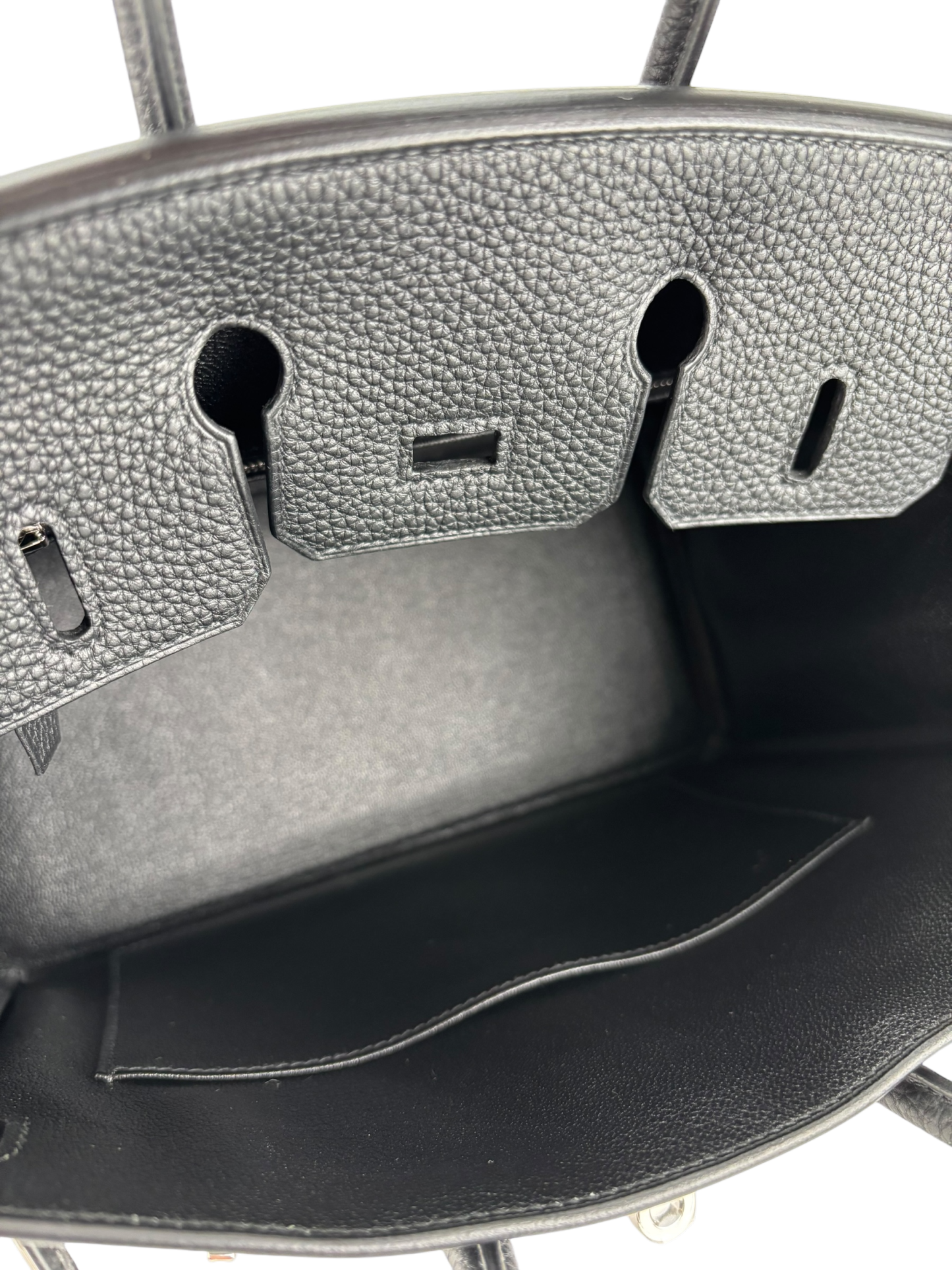 HERMES - Birkin 25 Noir 89 Togo Palladium Hardware