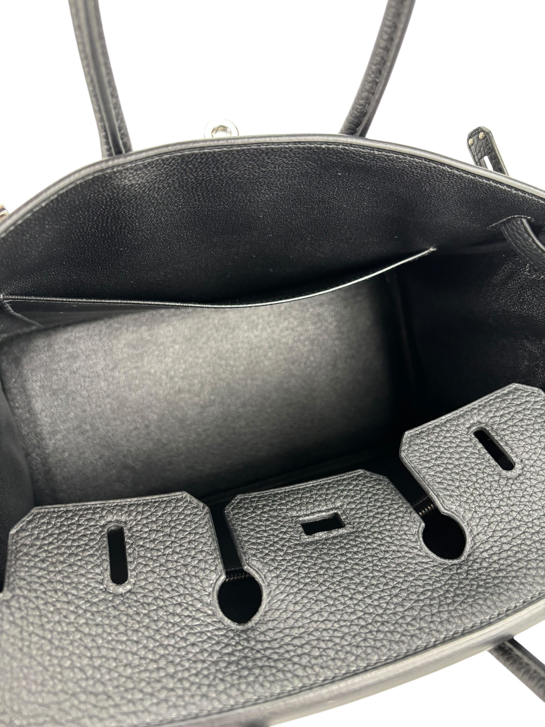HERMES - Birkin 25 Noir 89 Togo Palladium Hardware