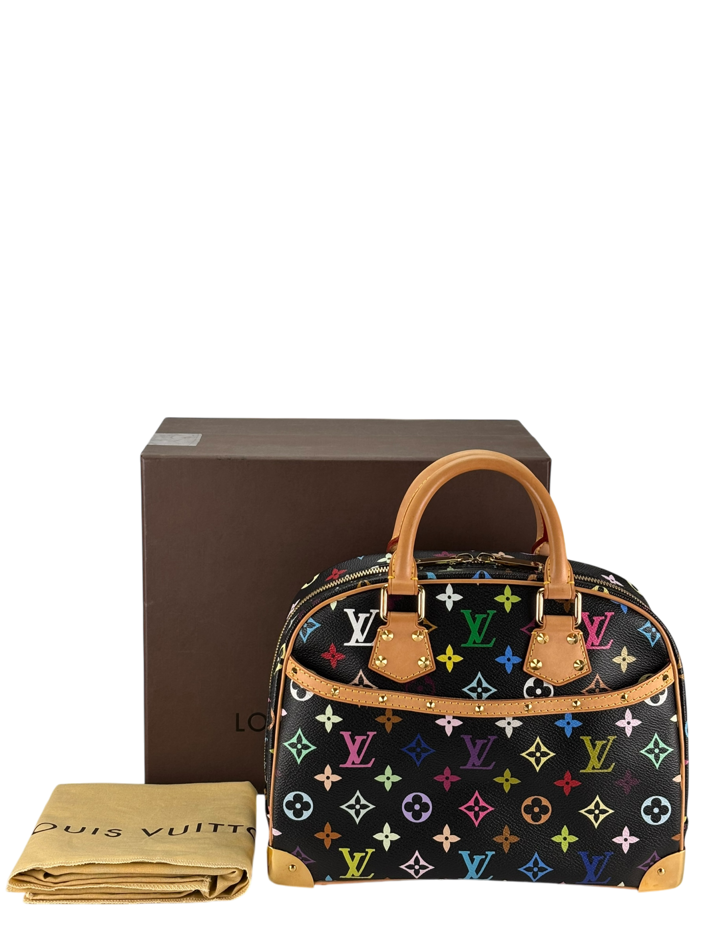 LOUIS VUITTON - Trouville Handbag Monogram Multicolor Black M92662 