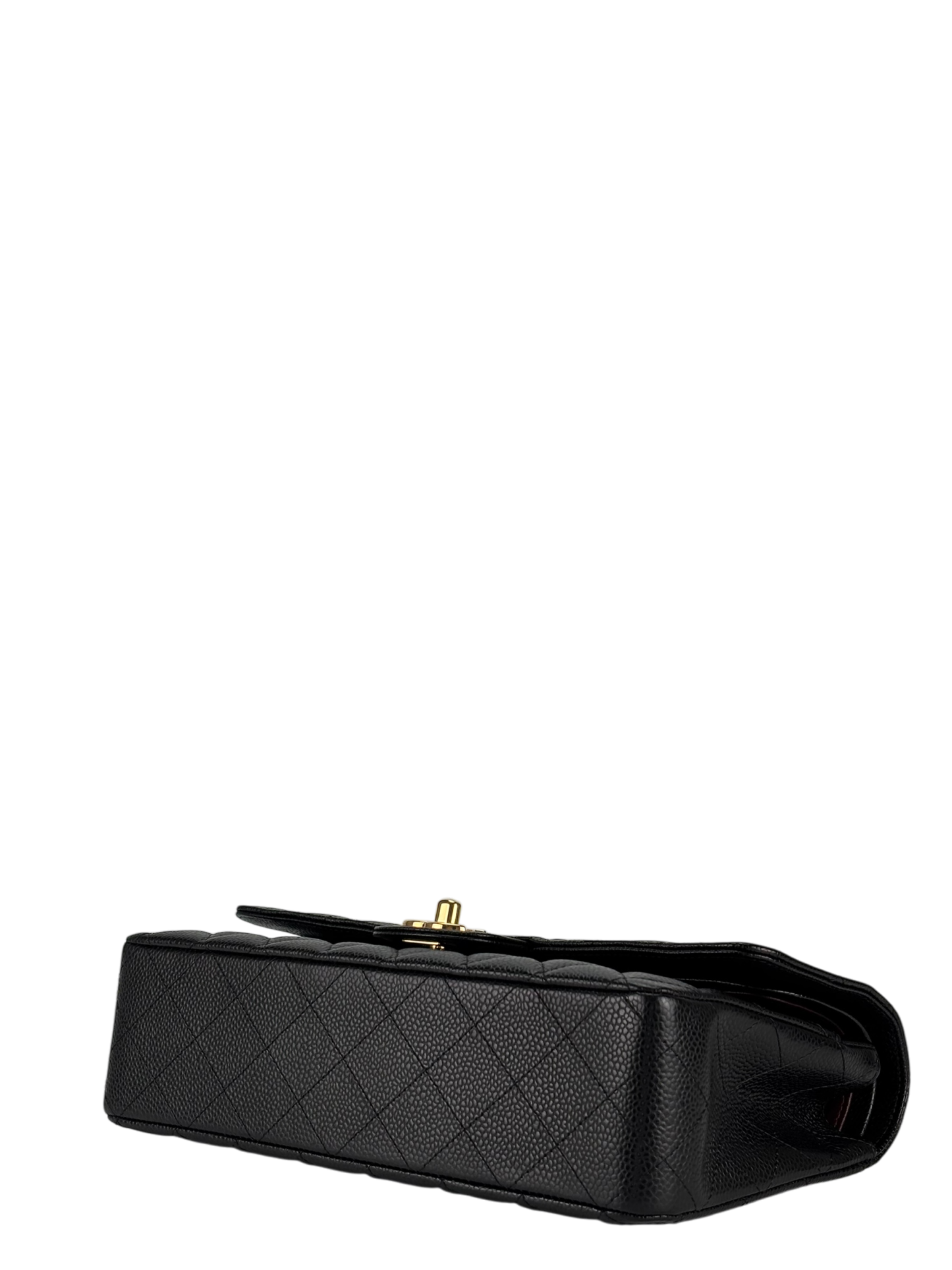 CHANEL - Medium Classic Double Flap Bag Black Caviar Gold Hardware (CF25)