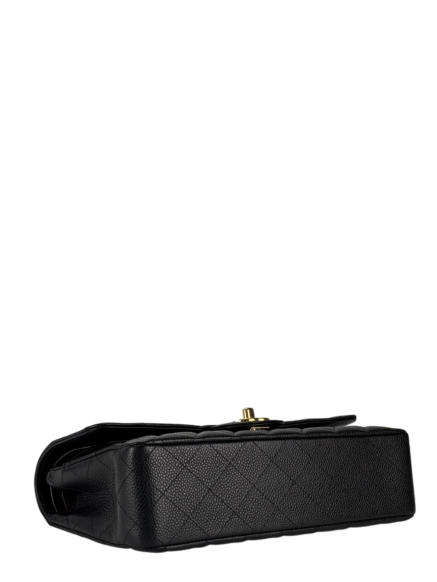 CHANEL - Medium Classic Double Flap Bag Black Caviar Gold Hardware (CF25)