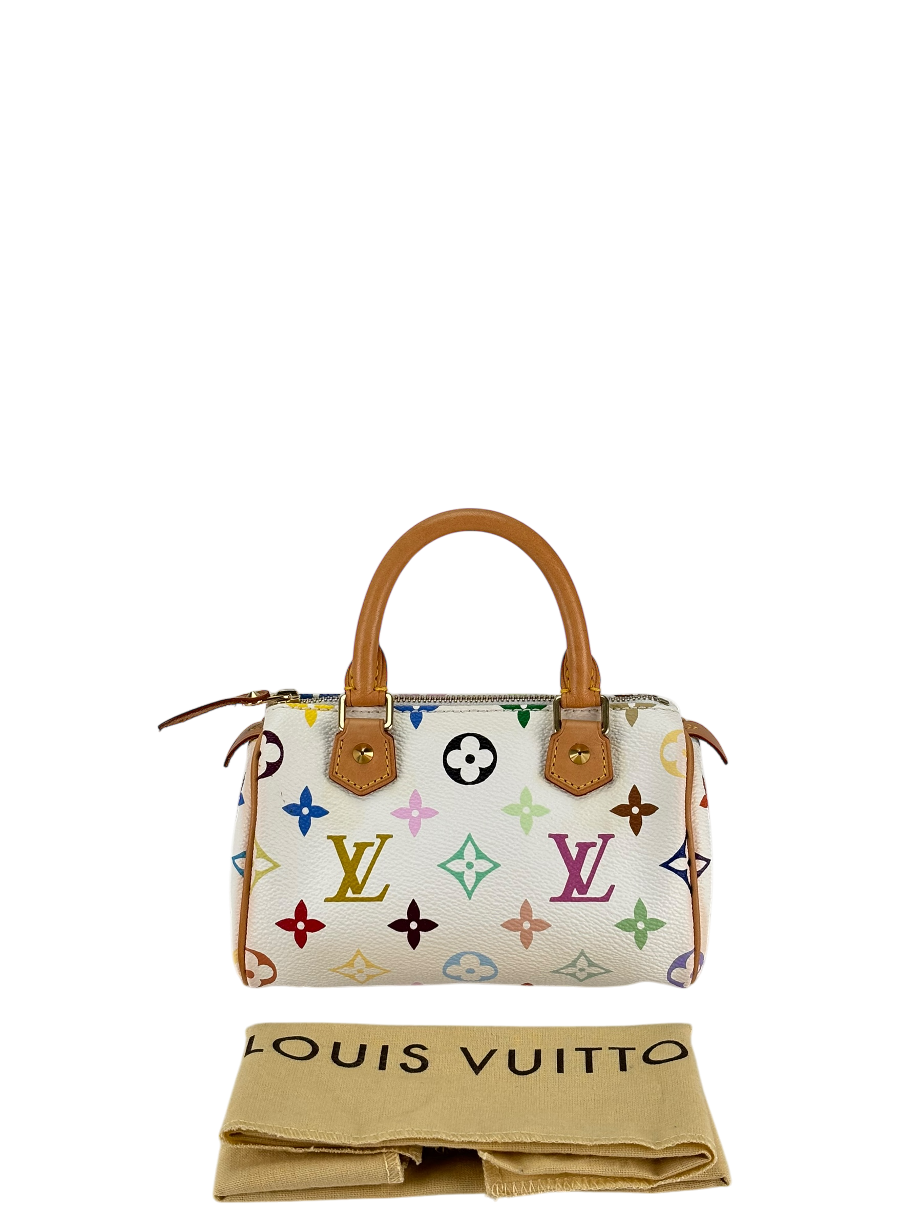 LOUIS VUITTON - Nano Speedy White Multicolor Monogram 