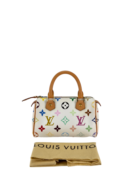 LOUIS VUITTON - Nano Speedy White Multicolor Monogram 