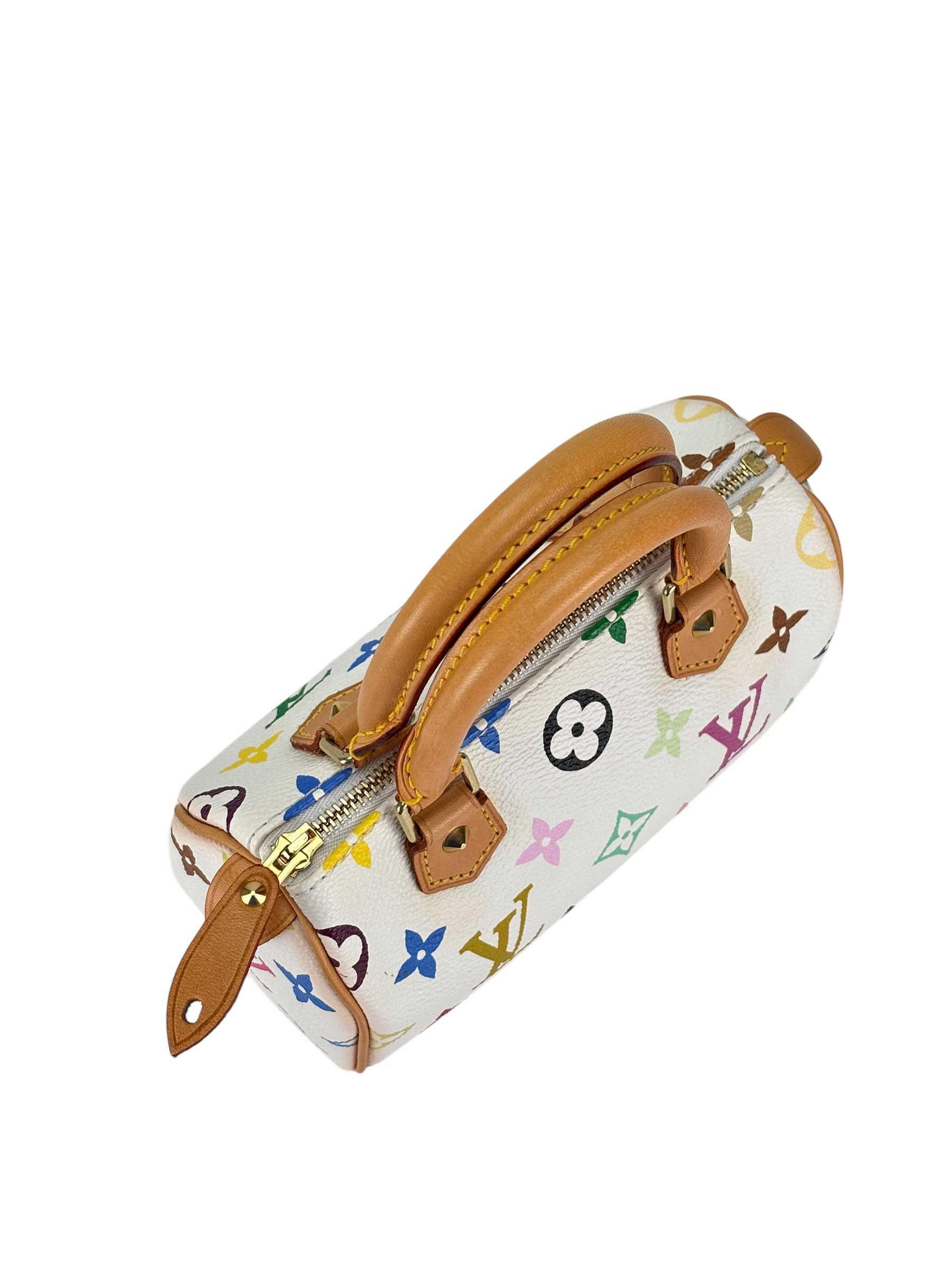 LOUIS VUITTON - Nano Speedy White Multicolor Monogram 