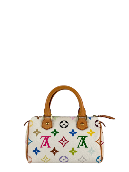 LOUIS VUITTON - Nano Speedy White Multicolor Monogram 