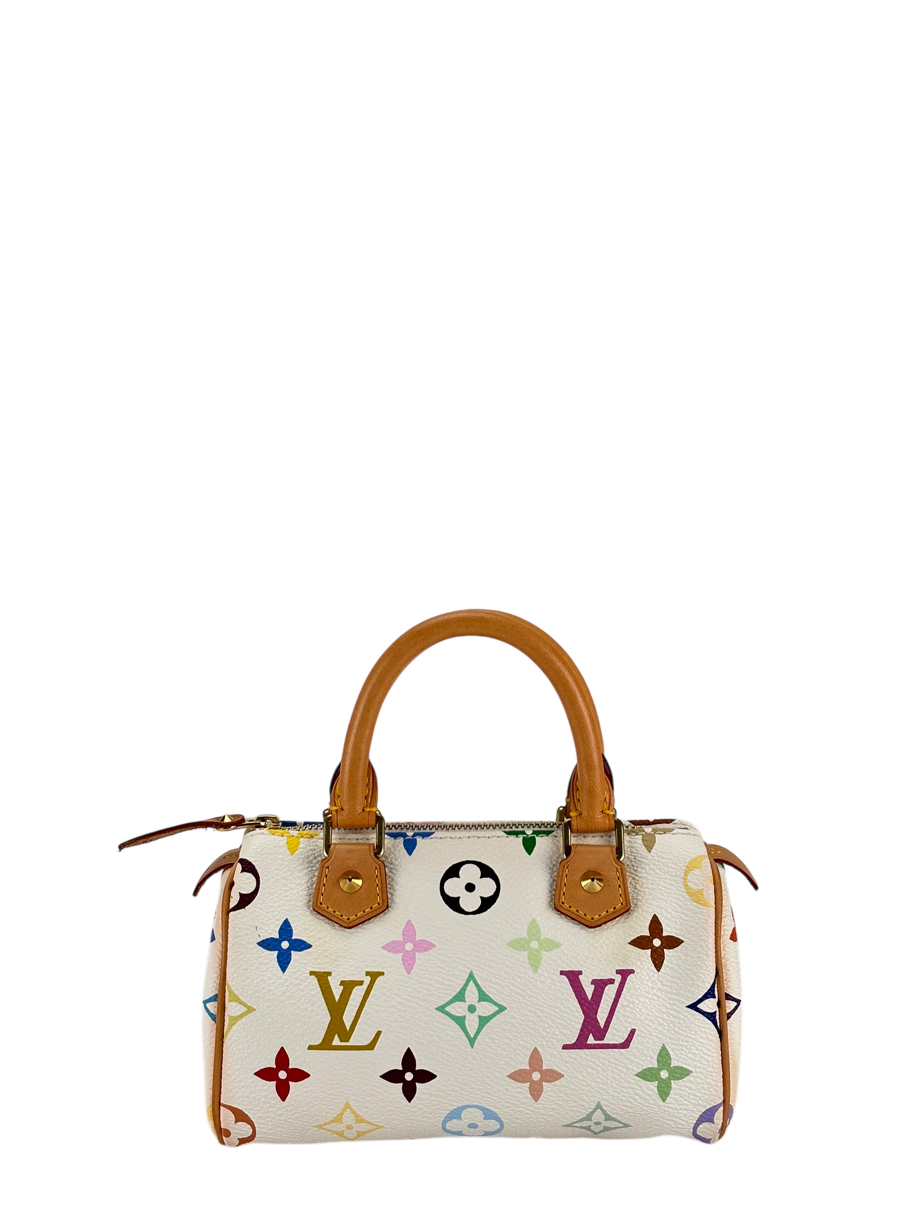 LOUIS VUITTON - Nano Speedy White Multicolor Monogram 