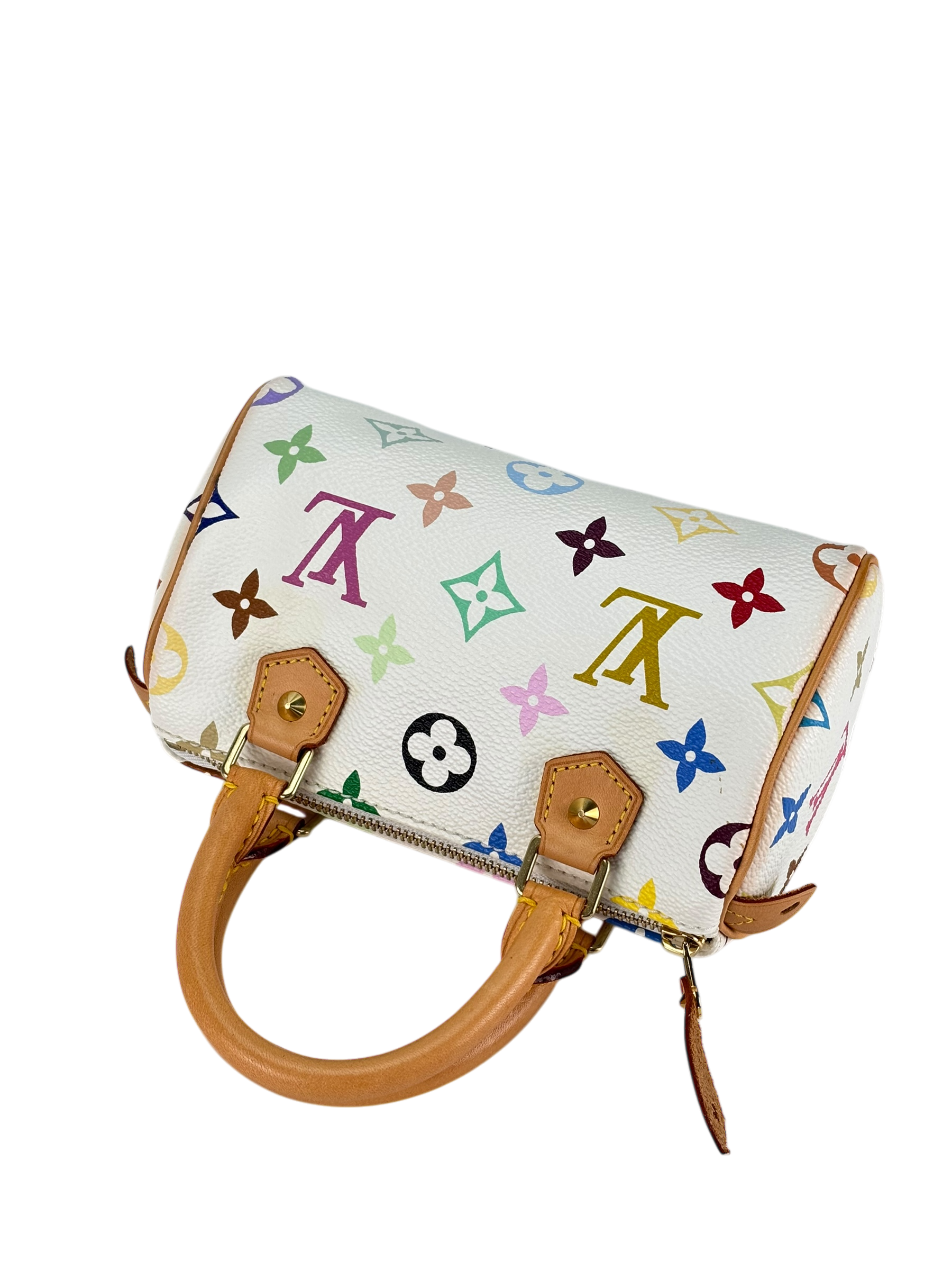 LOUIS VUITTON - Nano Speedy White Multicolor Monogram 