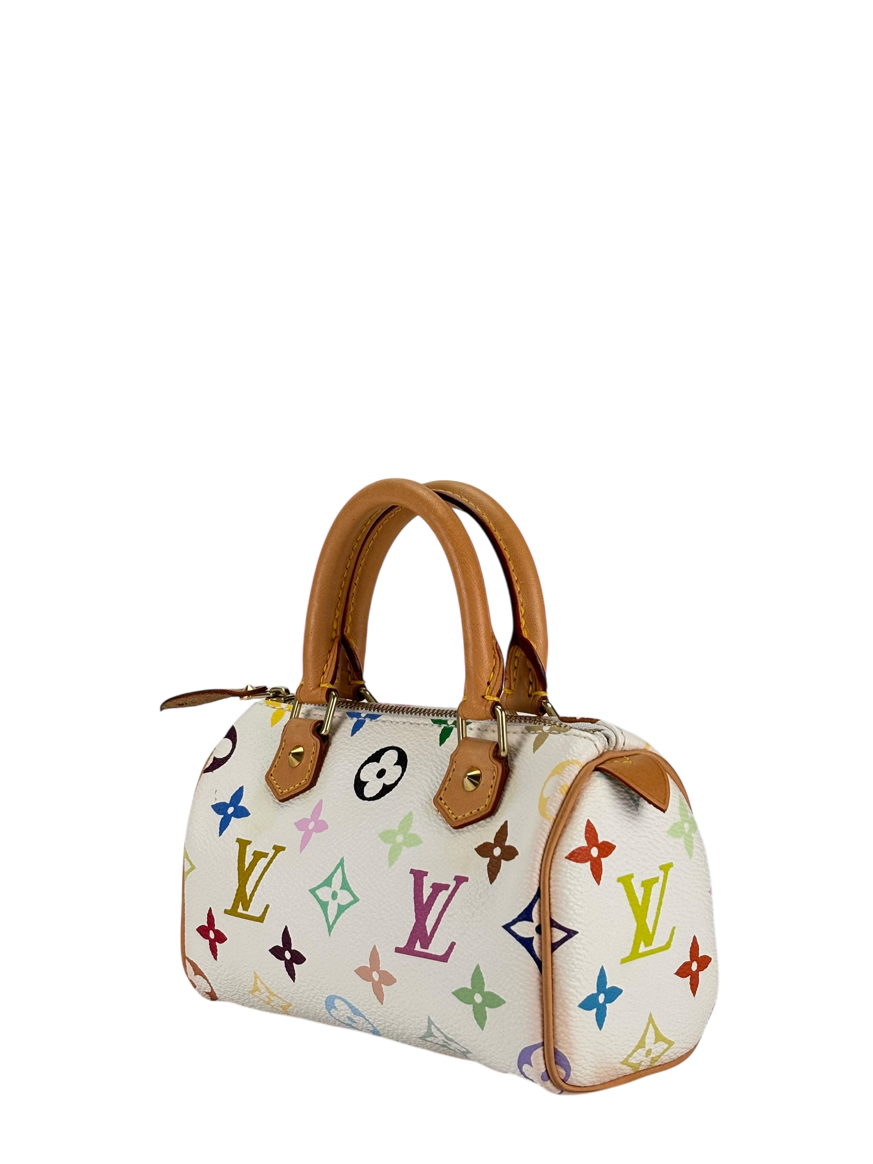 LOUIS VUITTON - Nano Speedy White Multicolor Monogram 