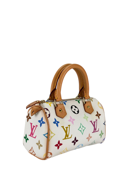 LOUIS VUITTON - Nano Speedy White Multicolor Monogram 