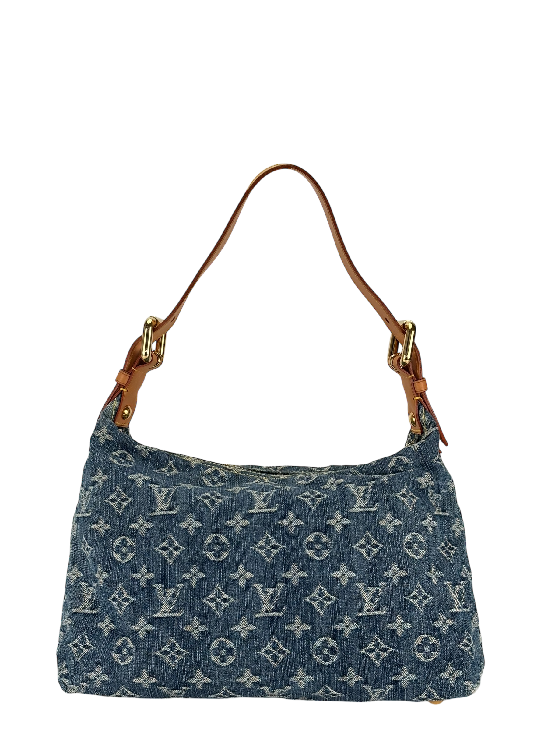 LOUIS VUITTON - Baggy PM Shoulder Bag Handbag Blue Monogram Denim