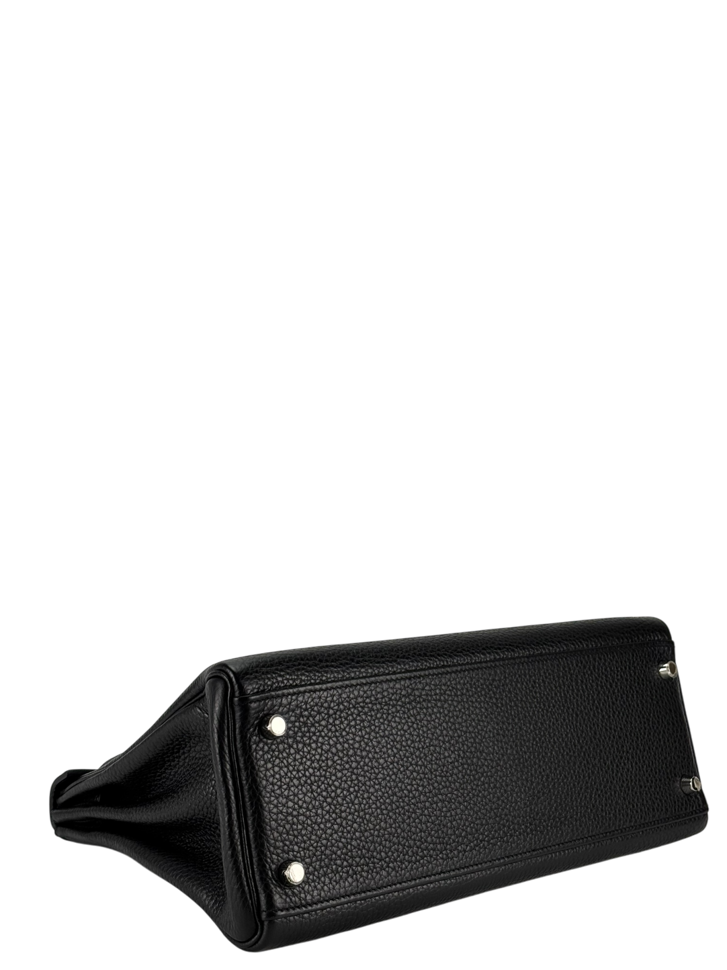 HERMES - Kelly 32 Black Togo Palladium Hardware