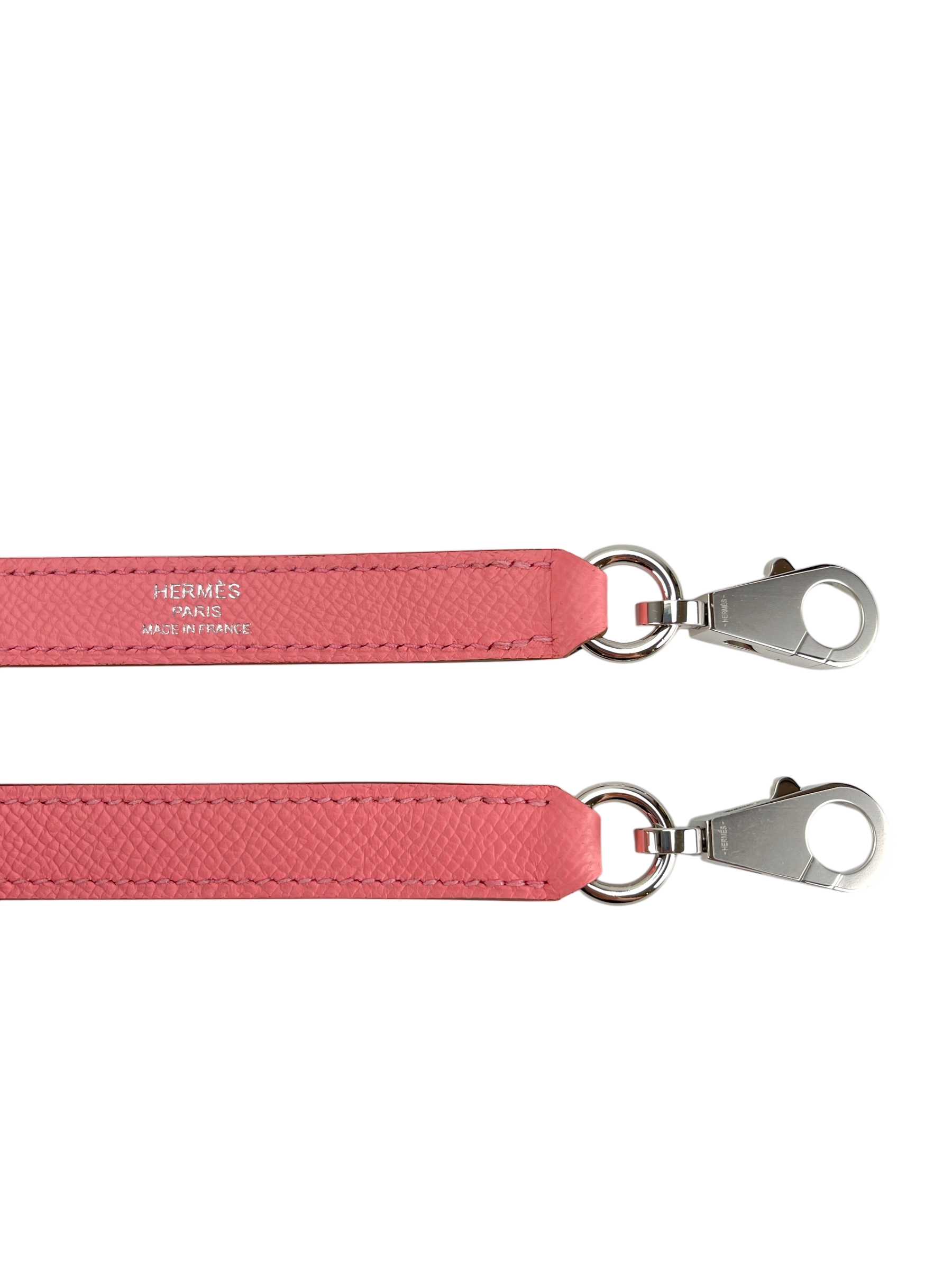 HERMES - Kelly 25 Rose Confetti Epsom Palladium Hardware 