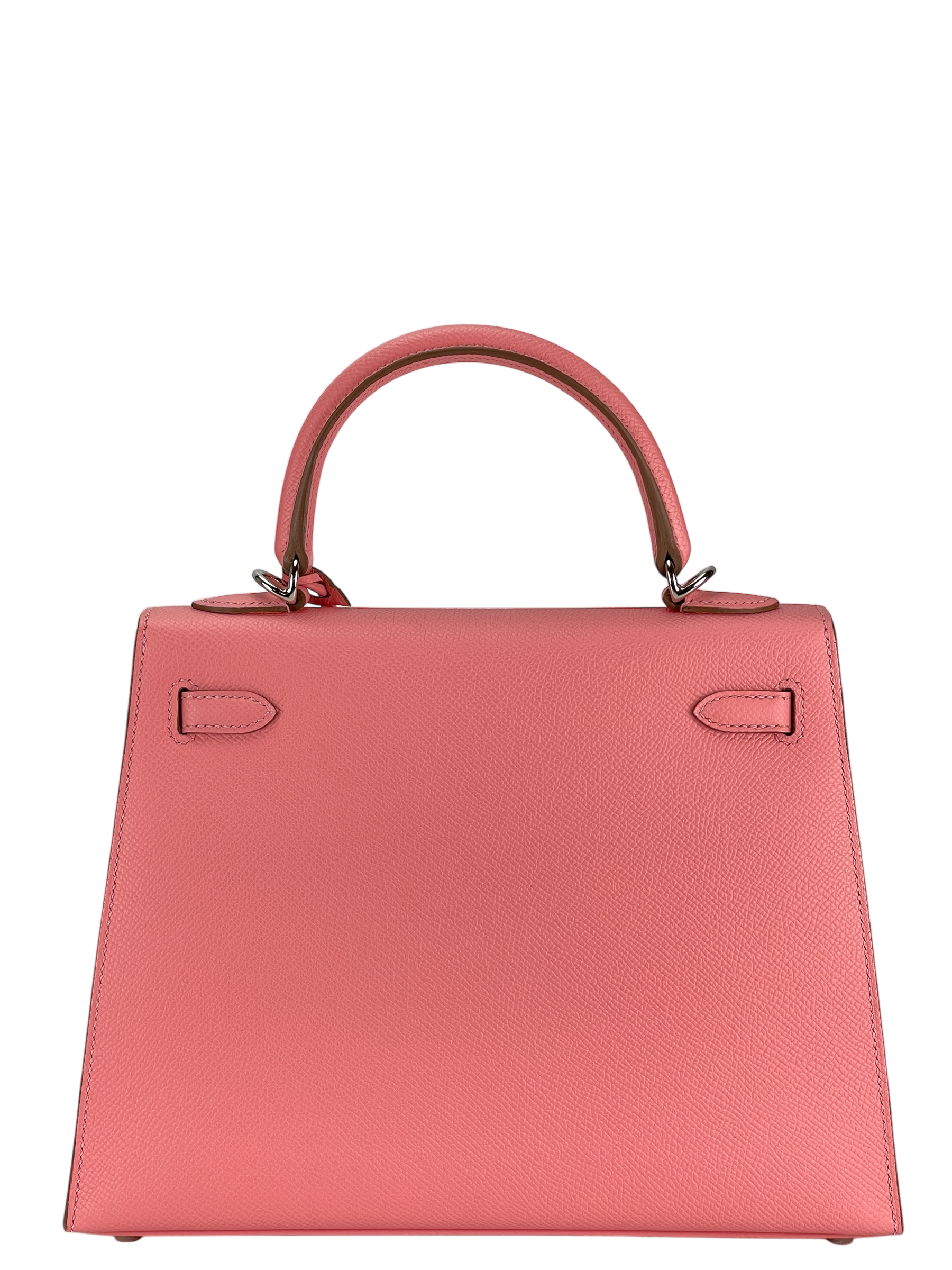 HERMES - Kelly 25 Rose Confetti Epsom Palladium Hardware 