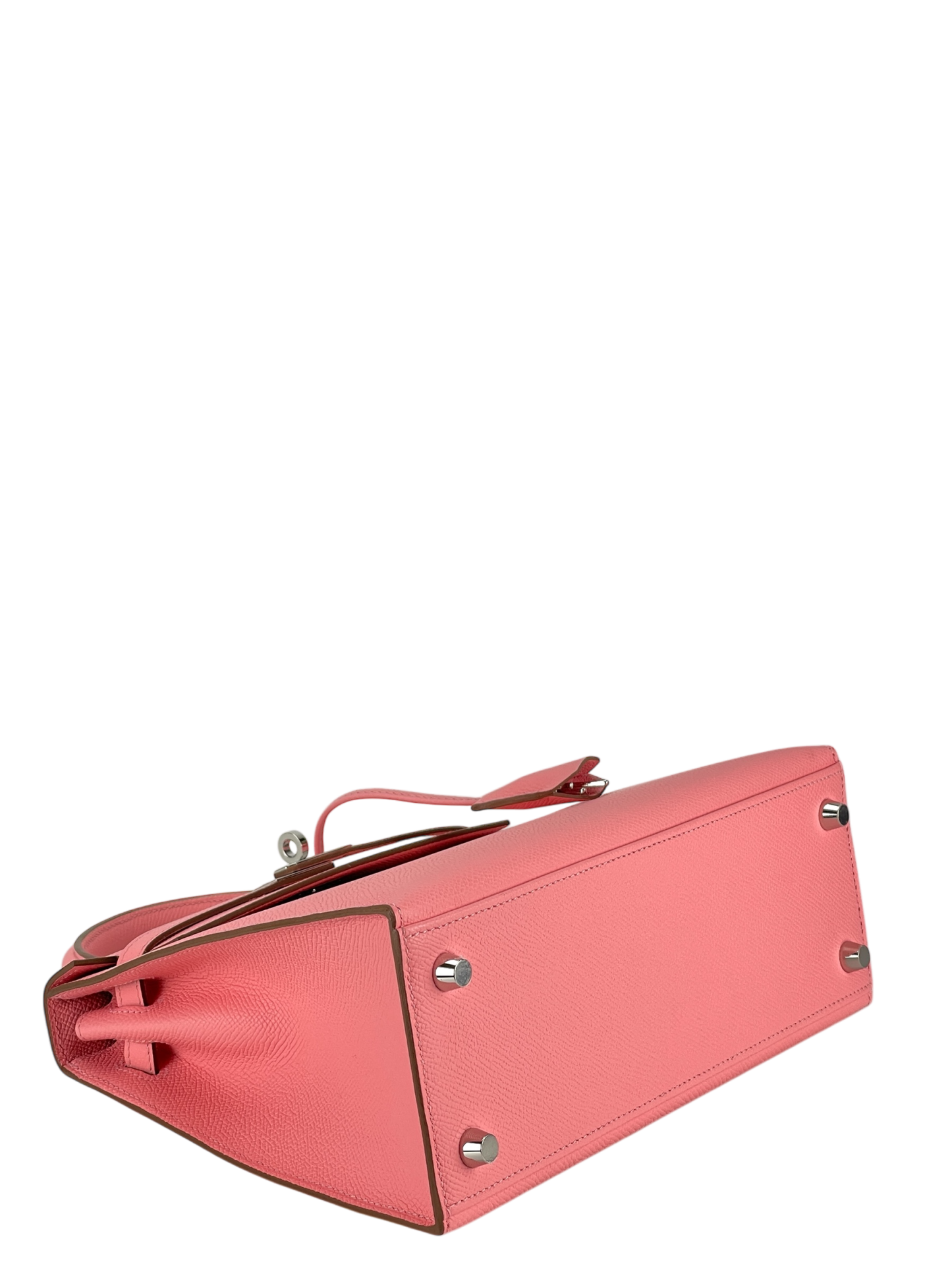 HERMES - Kelly 25 Rose Confetti Epsom Palladium Hardware 