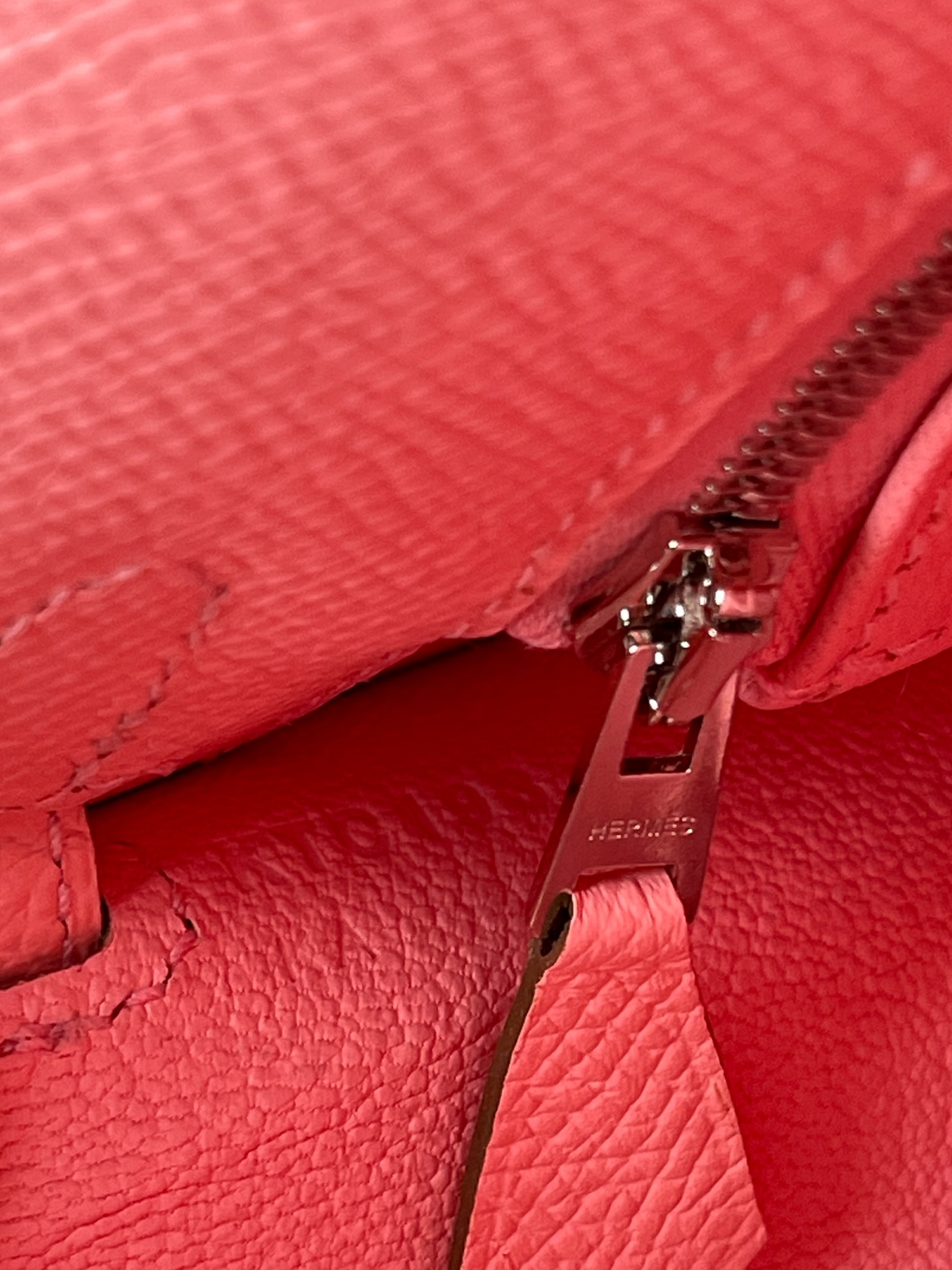 HERMES - Kelly 25 Rose Confetti Epsom Palladium Hardware